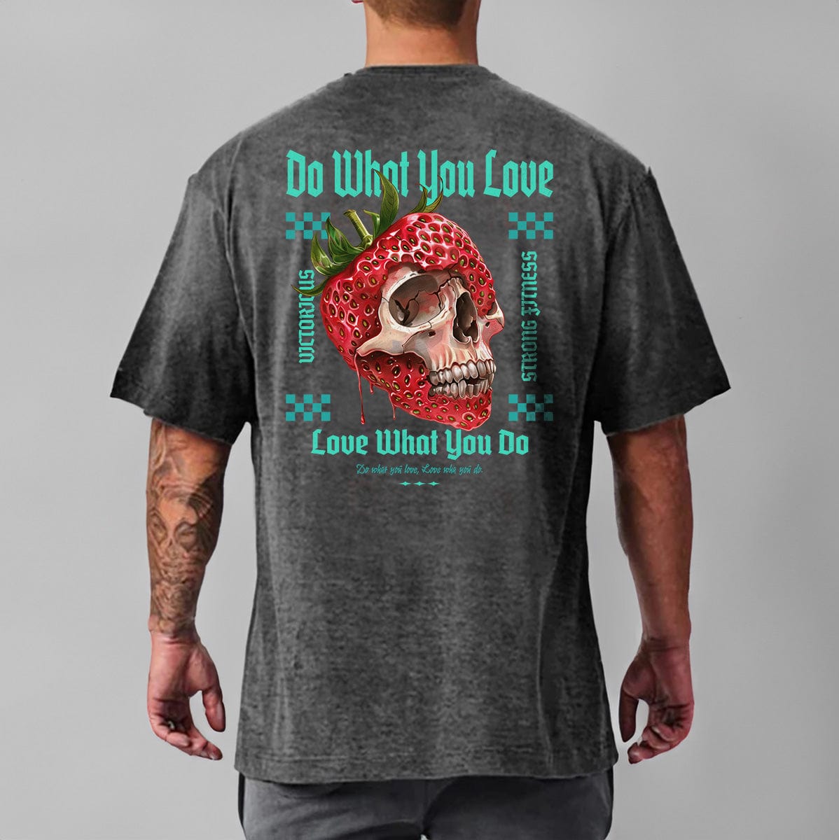 Grey / M Victorious "Do What You Love" Gym T-shirt