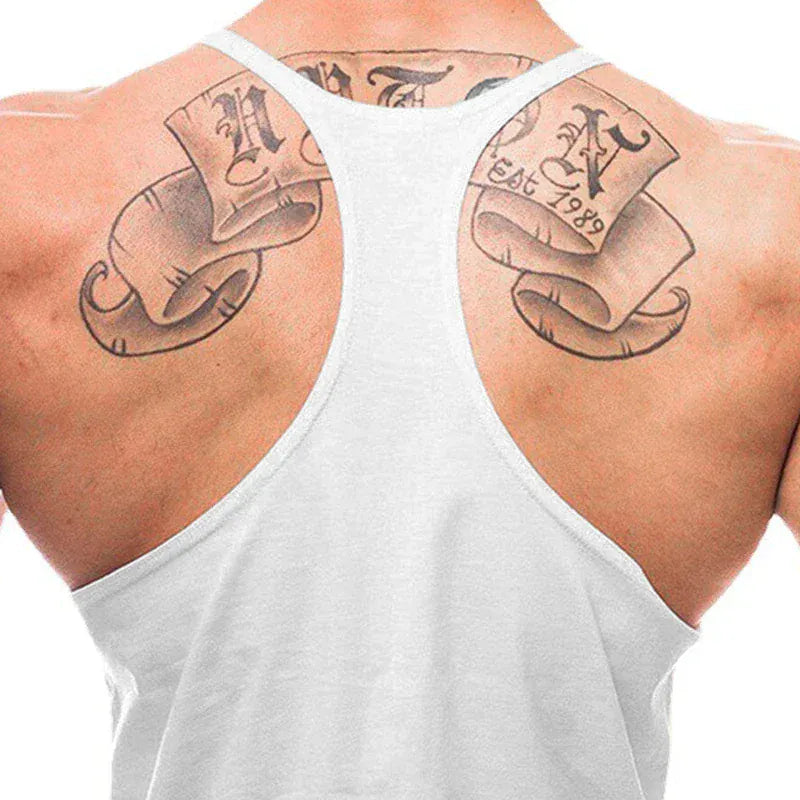 Gym Fitness Bodybuilding Tank Top/ Mens Sleeveless Y-back Tank Tops
