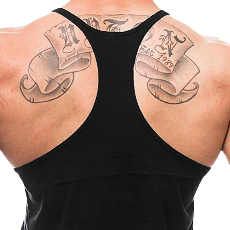 Gym Fitness Bodybuilding Tank Top/ Mens Sleeveless Y-back Tank Tops
