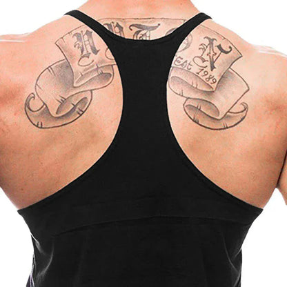 Gym Fitness Bodybuilding Tank Top/ Mens Sleeveless Y-back Tank Tops