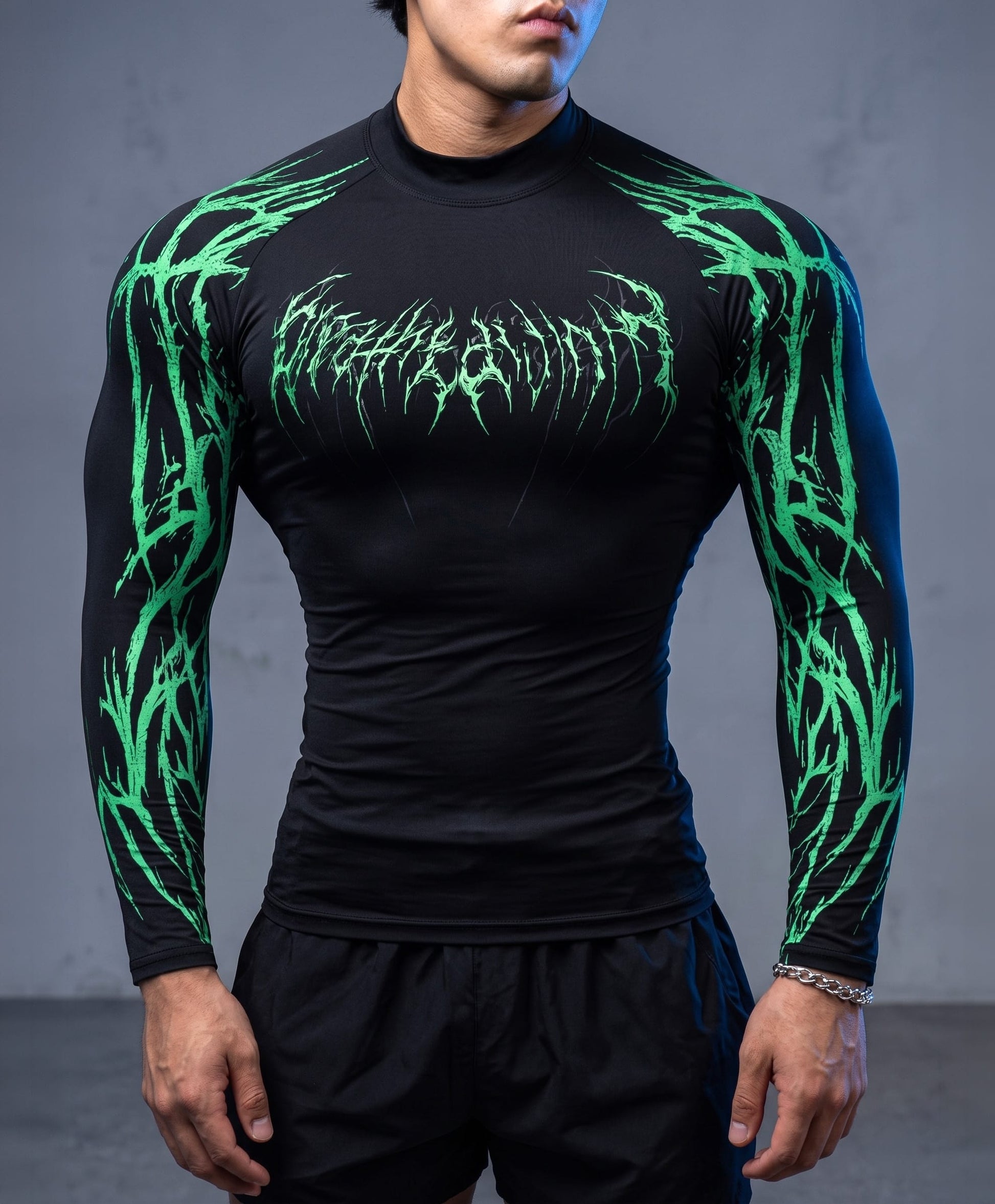 Harajuku Goth Compression Top/ Fitness / Streetwear - By Victorious