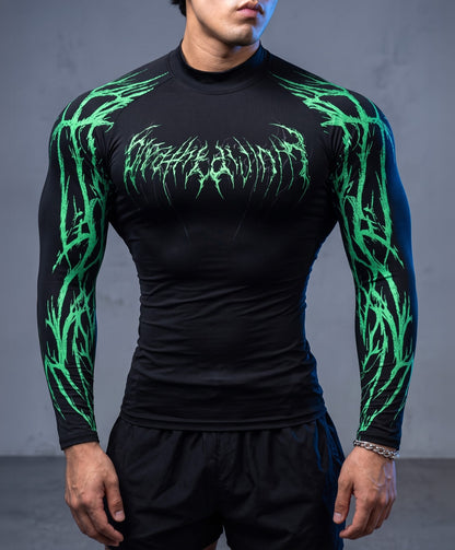Harajuku Goth Compression Top/ Fitness / Streetwear - By Victorious