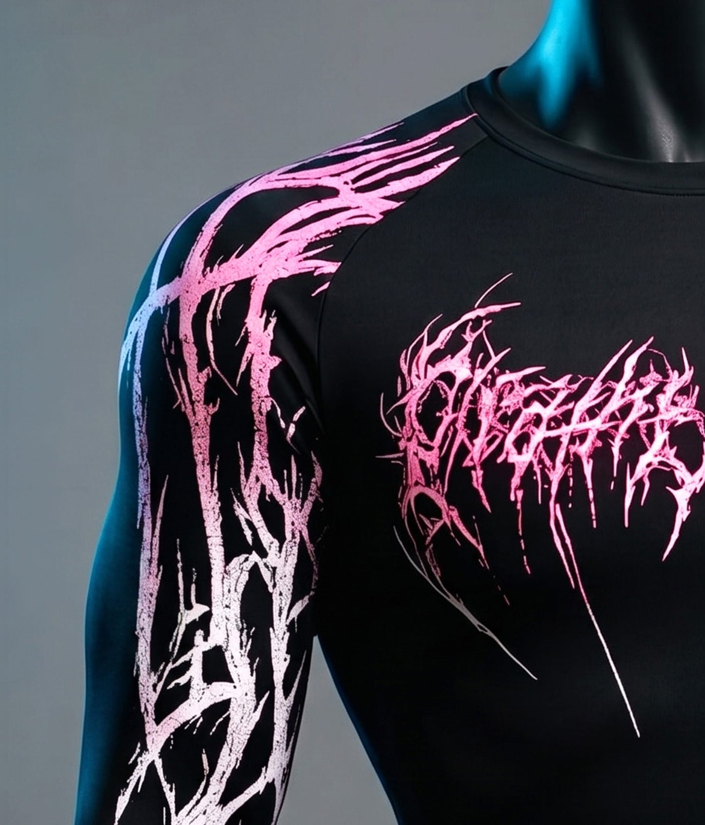 Harajuku Goth Compression Top/ Fitness / Streetwear - By Victorious