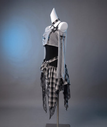 Hararajuku Dress and Top Set/ 2pc Goth