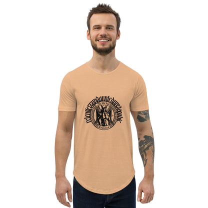 Heather Sand Dune / S Muscle Curved Hem T-Shirt