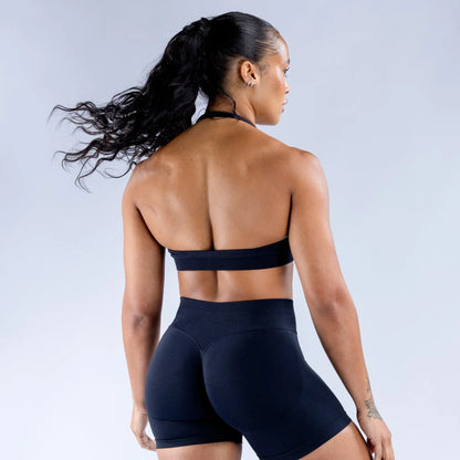 Impact Sports Bra / Women Seamless Neck Strap Yoga Bra /With Padding