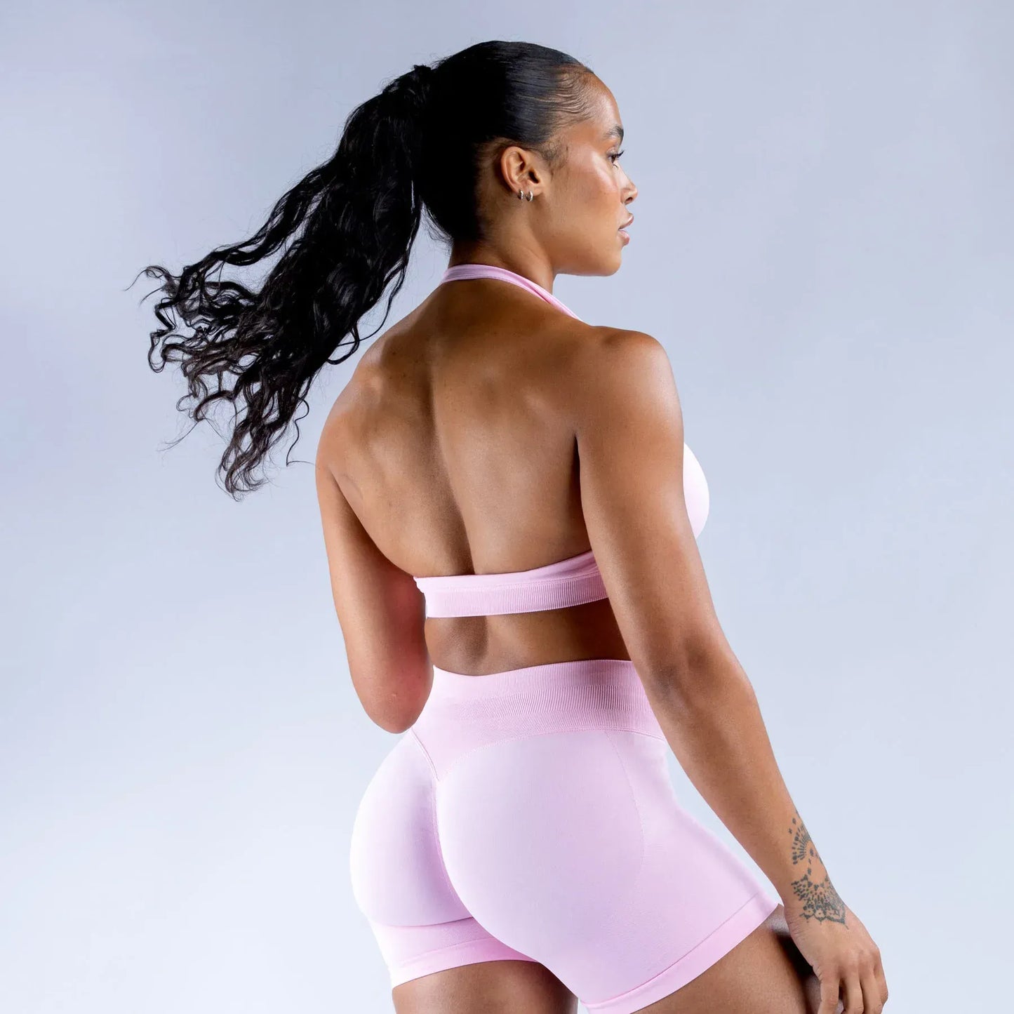 Impact Sports Bra / Women Seamless Neck Strap Yoga Bra /With Padding