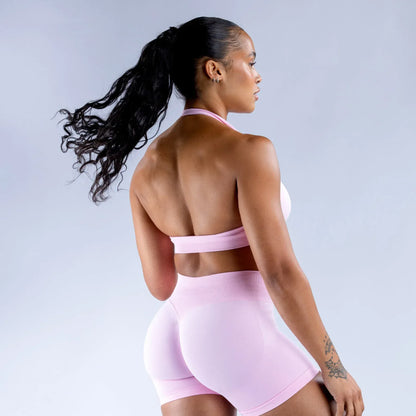 Impact Sports Bra / Women Seamless Neck Strap Yoga Bra /With Padding