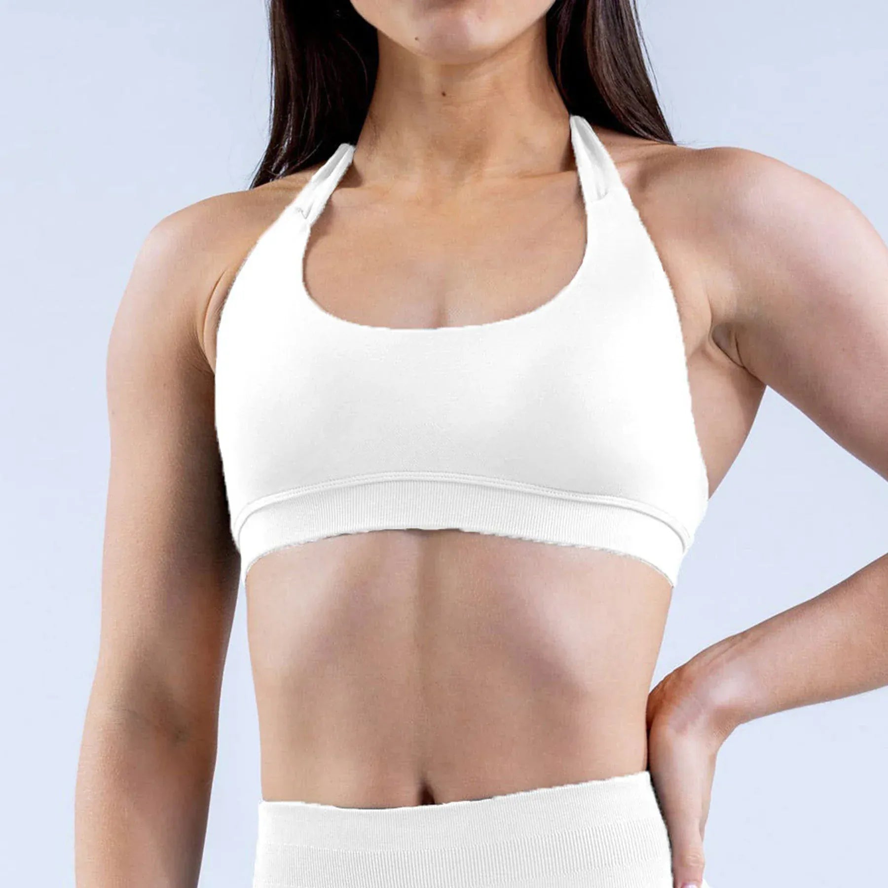 Ivory / XS Victorious Warrior Wave High Impact Sports Bra