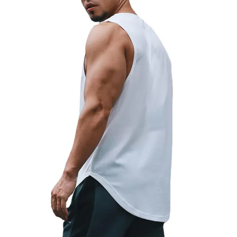Japanese Turtle Script Printed Mens Gym Tank Top / Quick Dry Bodybuilding Tank Top