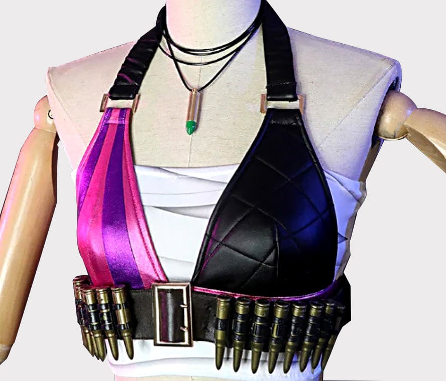 Jinx League of Legends Top and Shorts Cosplay