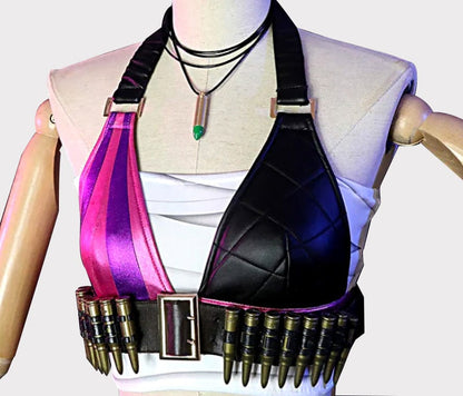 Jinx League of Legends Top and Shorts Cosplay