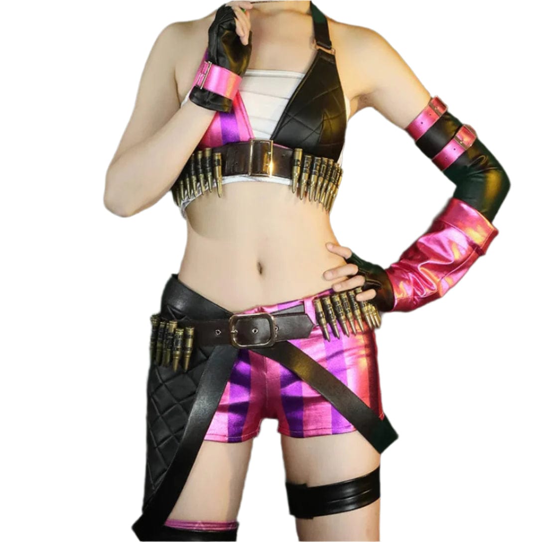 Jinx League of Legends Top and Shorts Cosplay