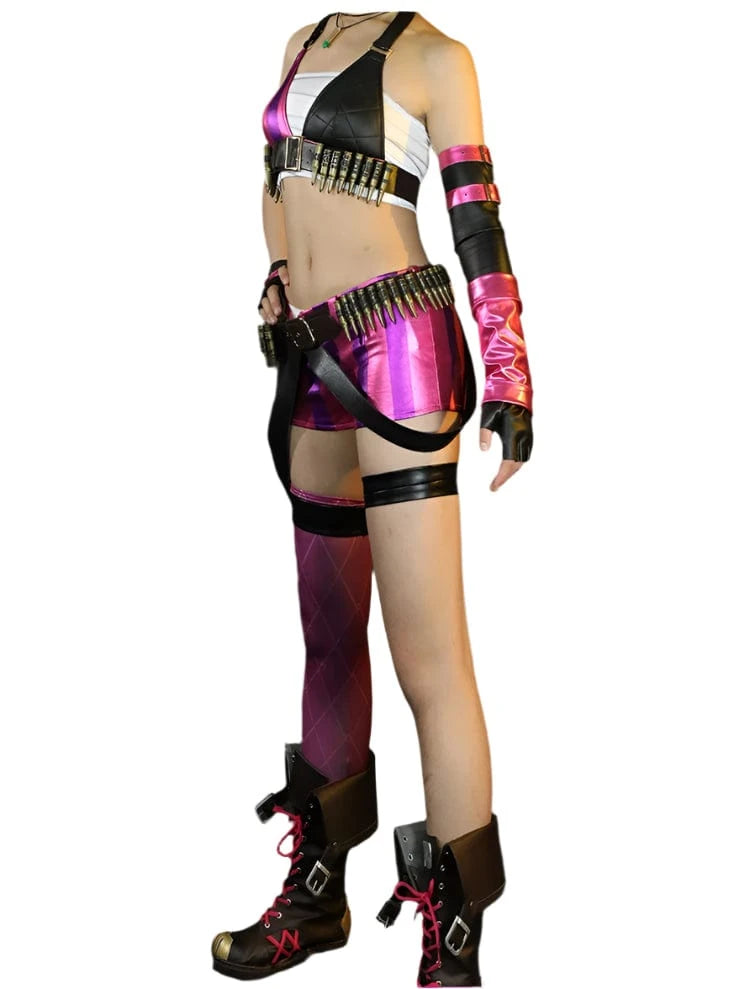 Jinx League of Legends Top and Shorts Cosplay
