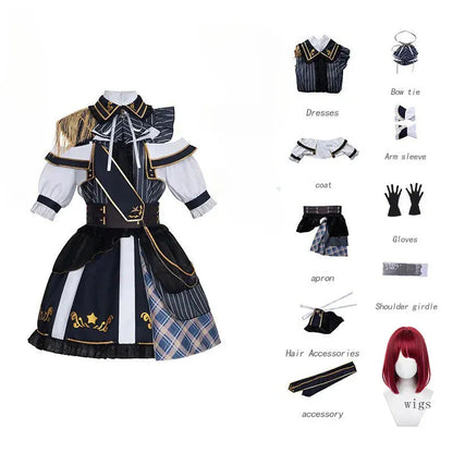 kana costume wig / XS Rubii Hoshino Arima Kana Cosplay Lolita Dress