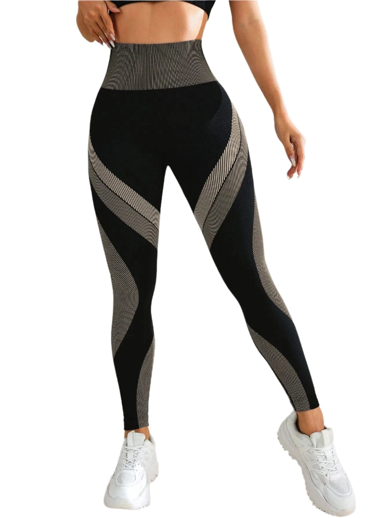 Khaki / S Victorious Venus Vapor Women's Seamless Yoga Leggings