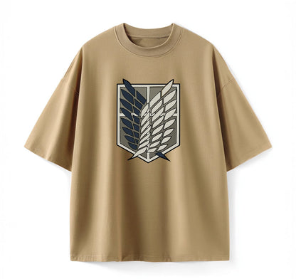 Khaki / XS Survey Corps (Attack On Titan) Oversize T-Shirt