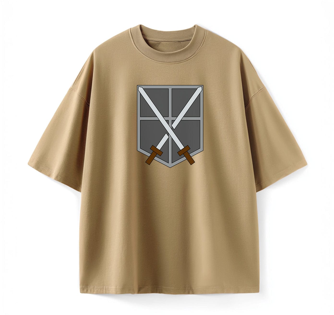 Khaki / XS Training Corps (Attack On Titan) Oversize T-Shirt