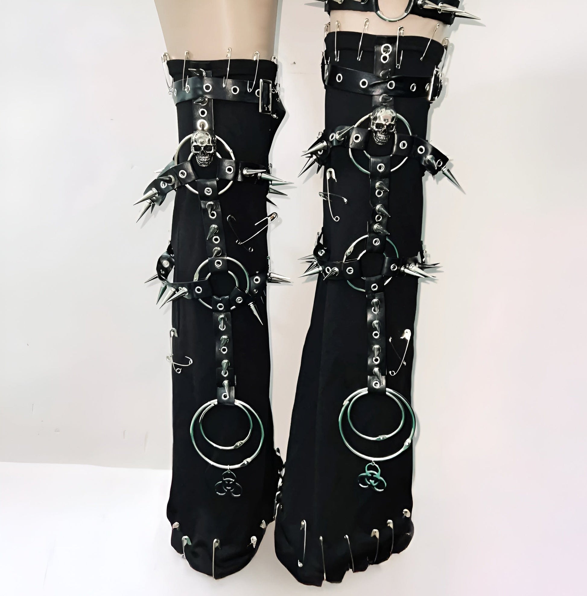 Knee pads / S Bloodspire Gothic Outfit Top, Skirt, & Accessories