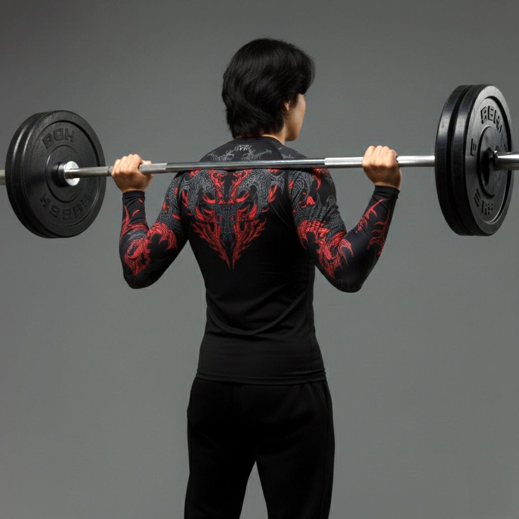 Korean Style Slim Fit Cyber Sigilism shirt - Long sleeve compression shirt