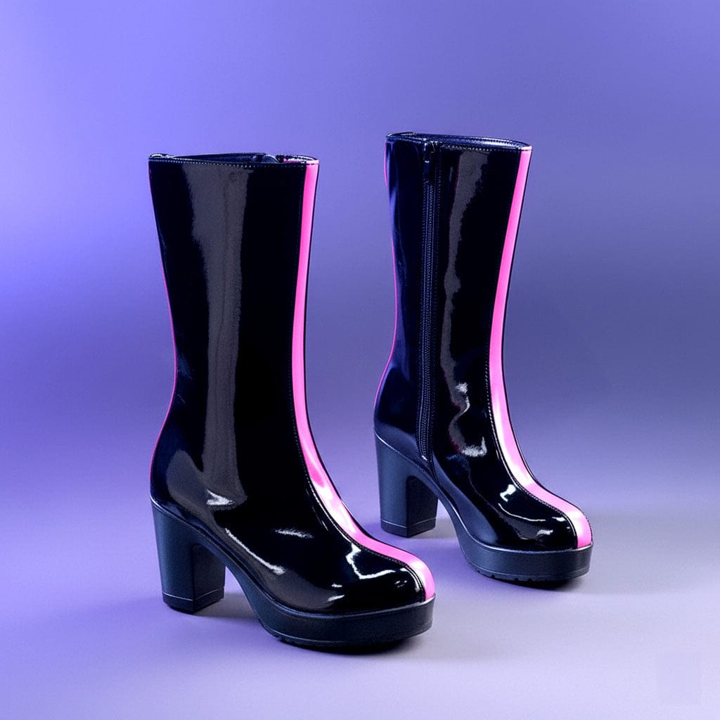 Kpop Demon Hunter Rumi Pink Stripe Shoes/Boots