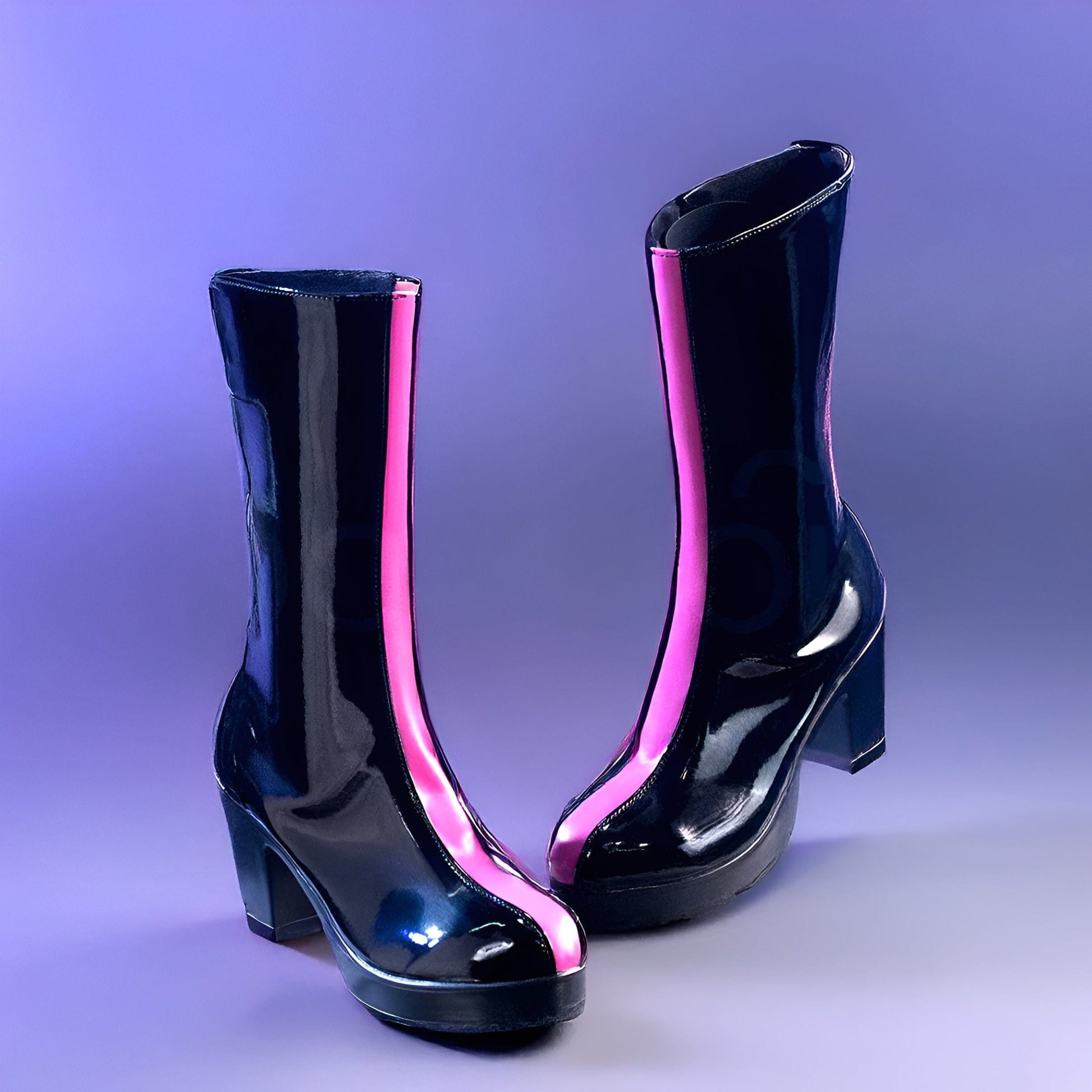 Kpop Demon Hunter Rumi Pink Stripe Shoes/Boots