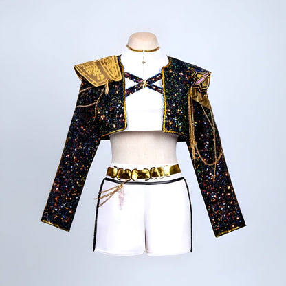 KPop Demon Hunters Golden Outfits/ Mira, Rumi, Zoey Cosplay