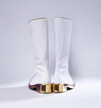 Kpop Demon Hunters White Boots/ Cosplay Huntrix Boots/ Rumi Boots