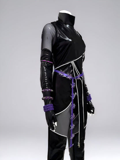 Kpop Demons Hunters Rumi, Zoey, Mira Cosplay - Black Outfits