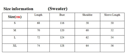 Kpop Idol Vintage Women Knitted Sweater