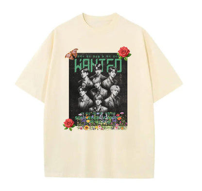Kpop "Wanted" Oversize T-shirt (Ryomen_Vikuna Designed)