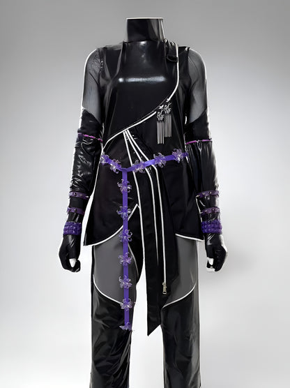 Kpop Demons Hunters Rumi, Zoey, Mira Cosplay - Black Outfits