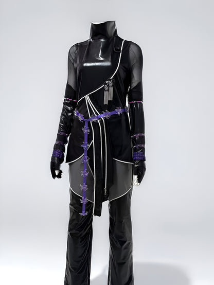 Kpop Demons Hunters Rumi, Zoey, Mira Cosplay - Black Outfits