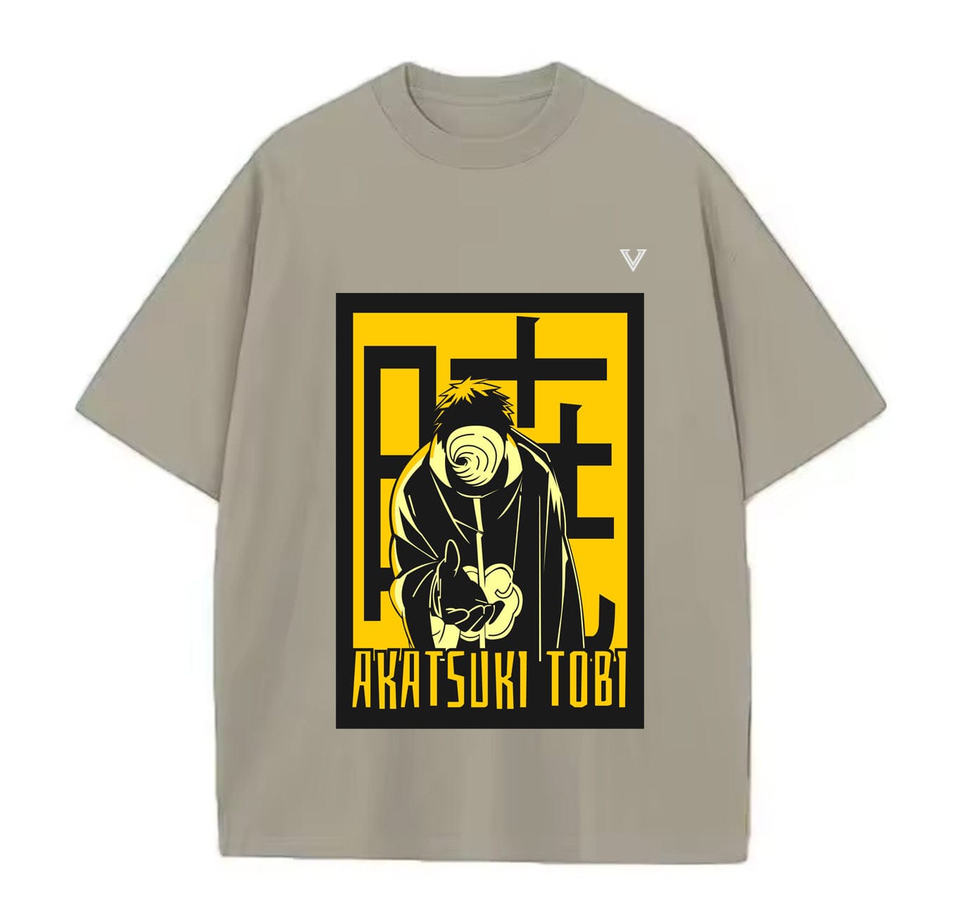 Light Coffee / XS Akatsuki Tobi (Naruto) Anime Oversize T-Shirt