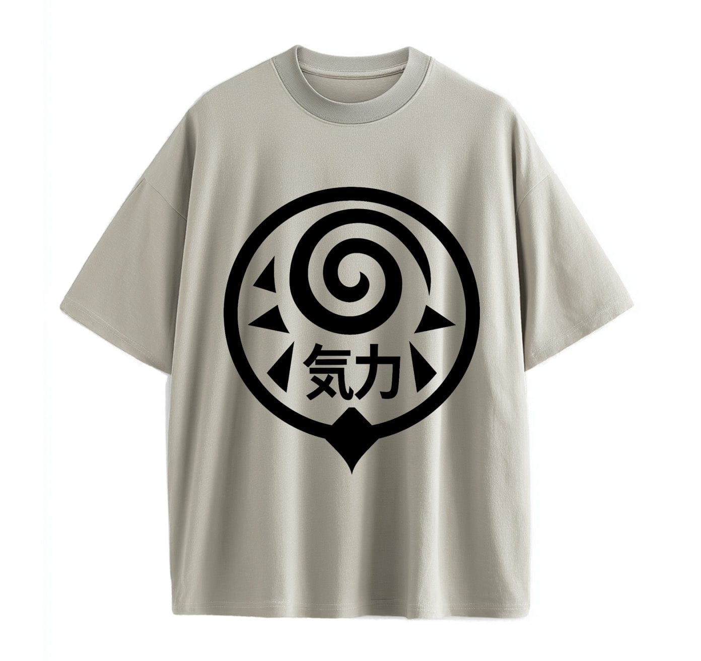 Light Coffee / XS kanji Anime (Naruto)Oversize T-Shirt