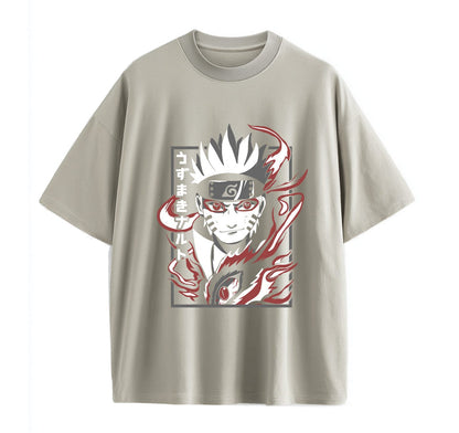 Light Coffee / XS Naruto 1 Anime Oversize T-Shirt