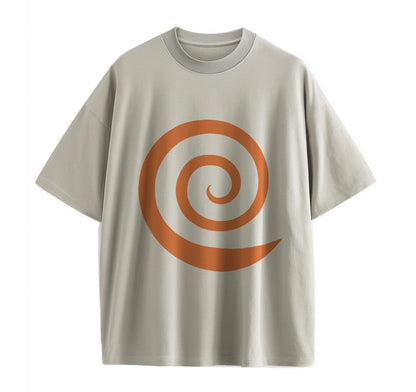 Light Coffee / XS Nine‑Tails Mode Anime (Naruto) Oversize T-Shirt