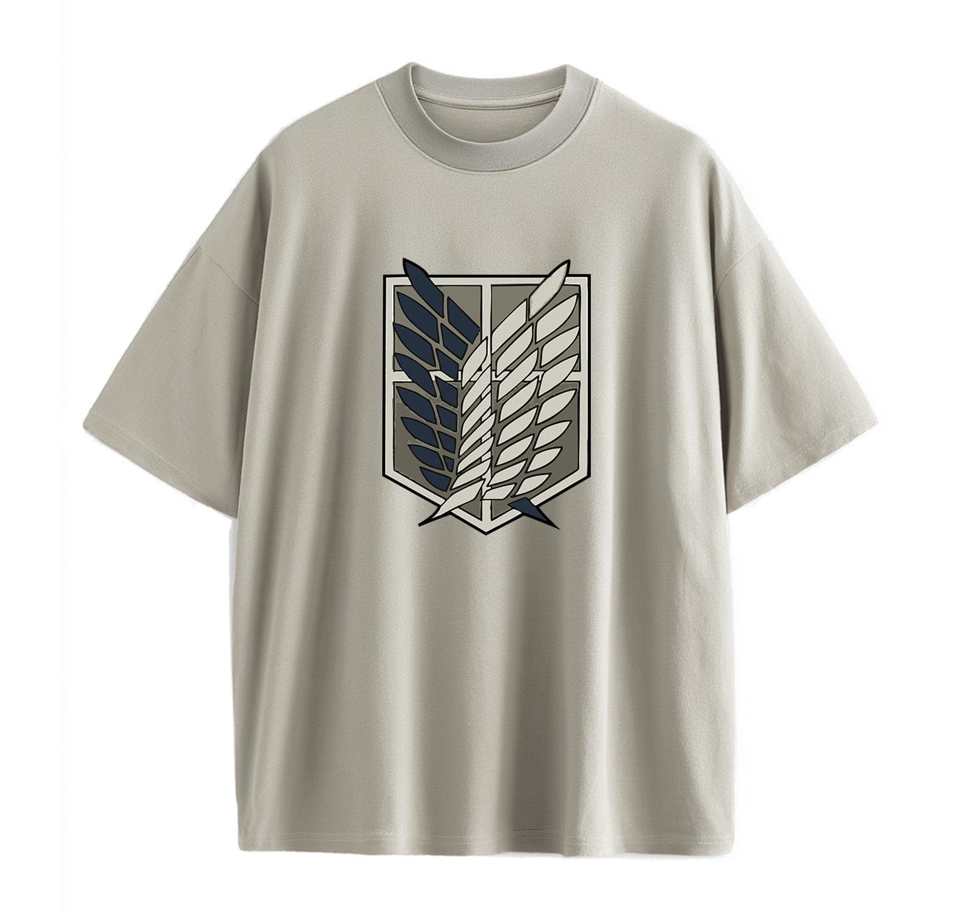 Light Coffee / XS Survey Corps (Attack On Titan) Oversize T-Shirt