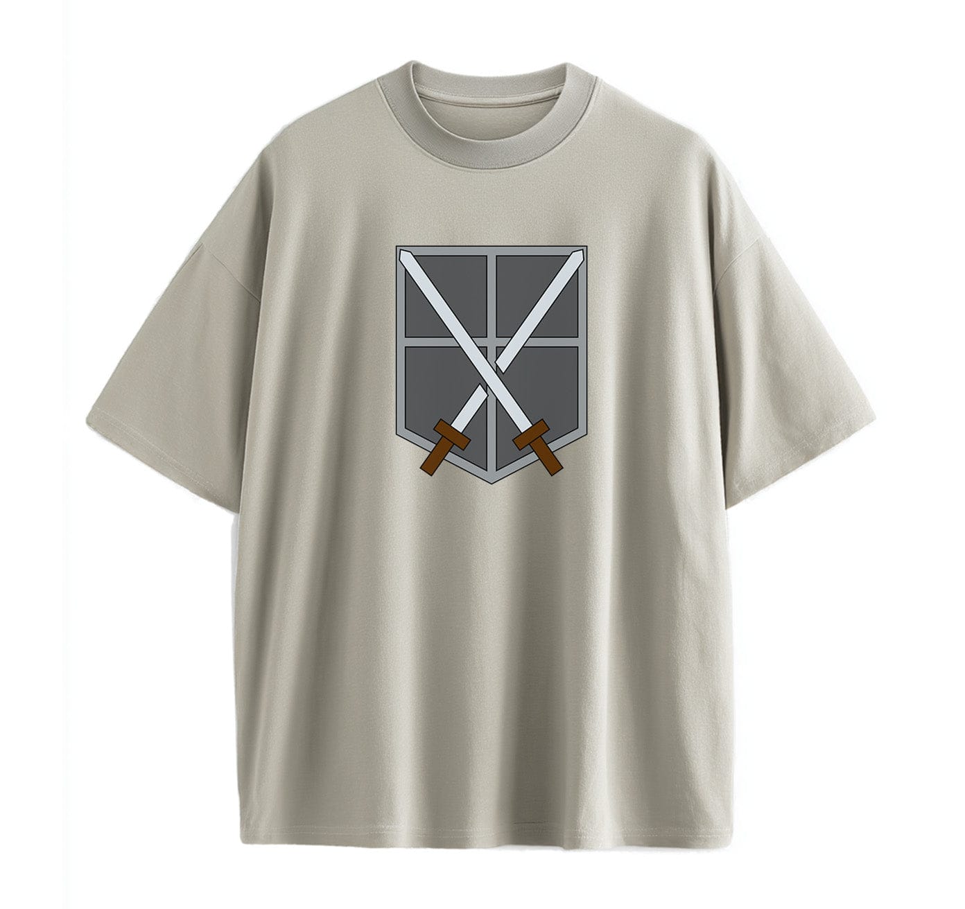 Light Coffee / XS Training Corps (Attack On Titan) Oversize T-Shirt