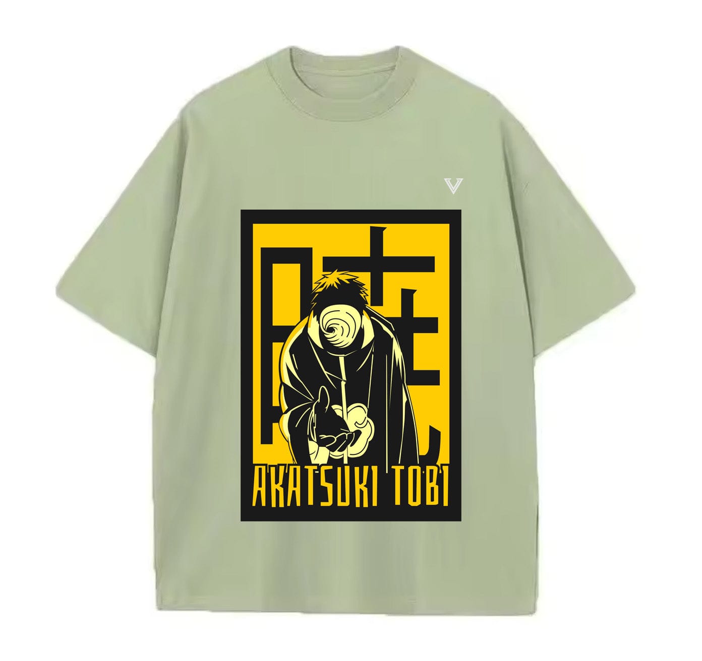 Light Green / XS Akatsuki Tobi (Naruto) Anime Oversize T-Shirt