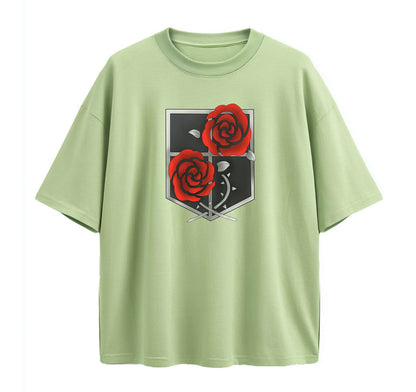 Light Green / XS Garrison (Attack On Titan) Oversize T-Shirt