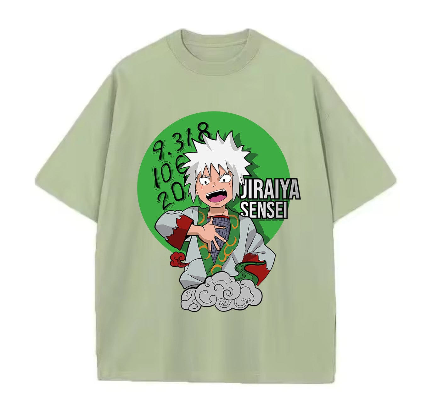 Light Green / XS Jiraiya Sensei Anime Oversize T-Shirt