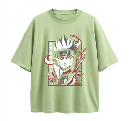 Light Green / XS Naruto 1 Anime Oversize T-Shirt