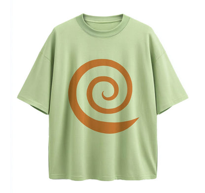 Light Green / XS Nine‑Tails Mode Anime (Naruto) Oversize T-Shirt