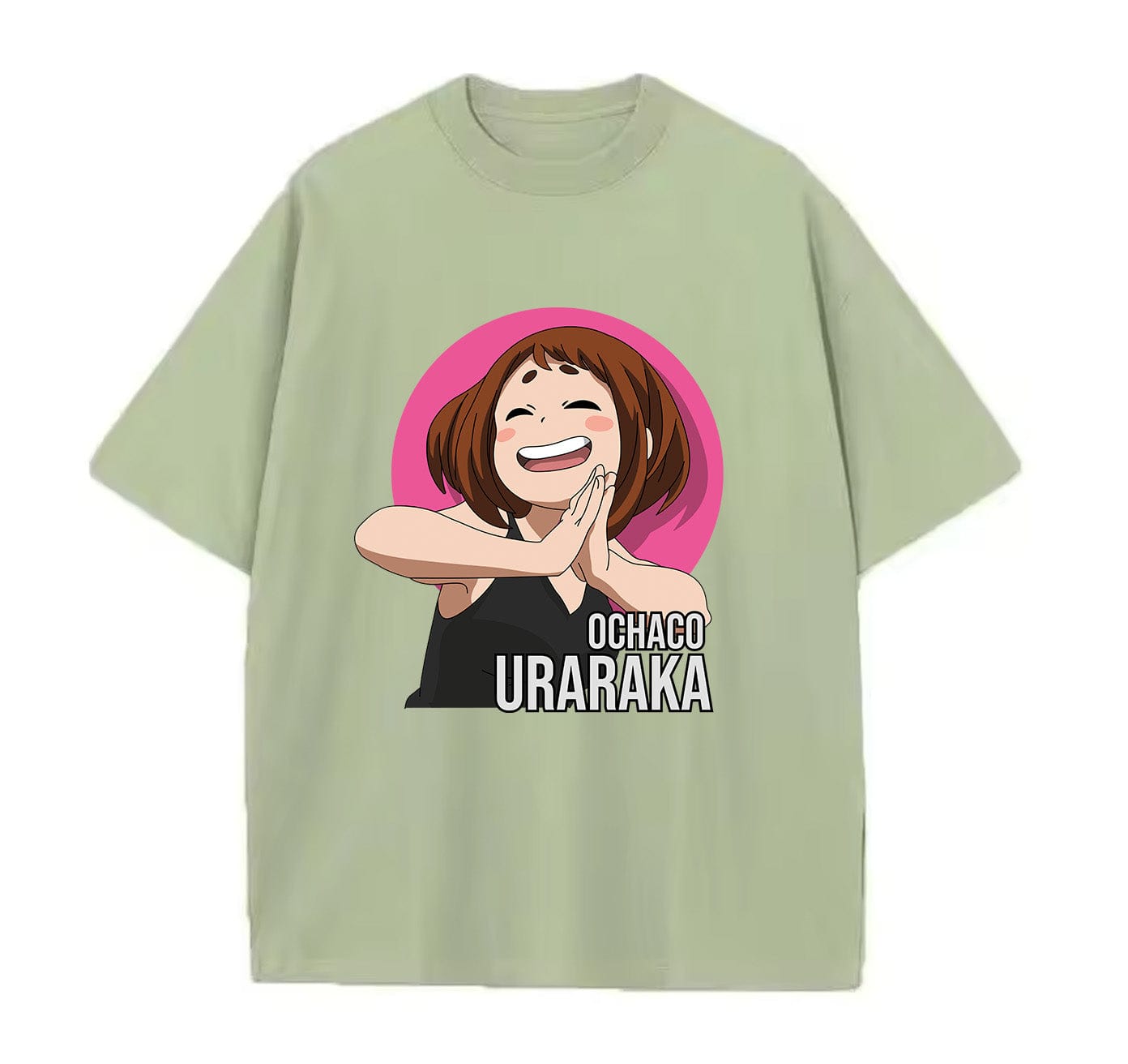 Light Green / XS Ochaco 2 (My Hero Academia) Anime Oversize T-Shirt