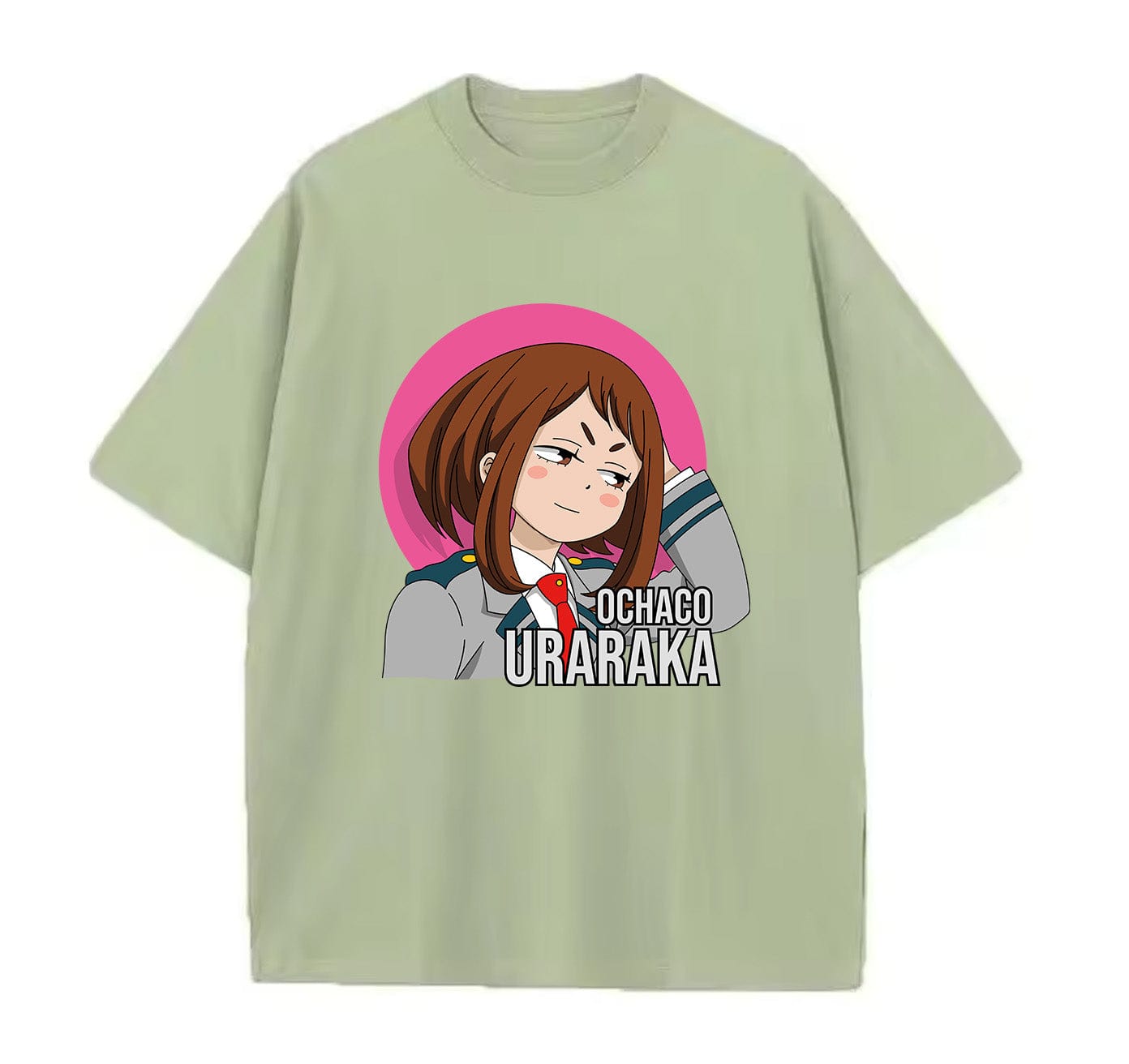 Light Green / XS Ochaco Uraraka (My Hero Academia) Anime Oversize T-Shirt