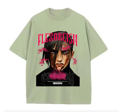 Light Green / XS VI Flexorcism (Arcane) Anime Oversize T-shirt