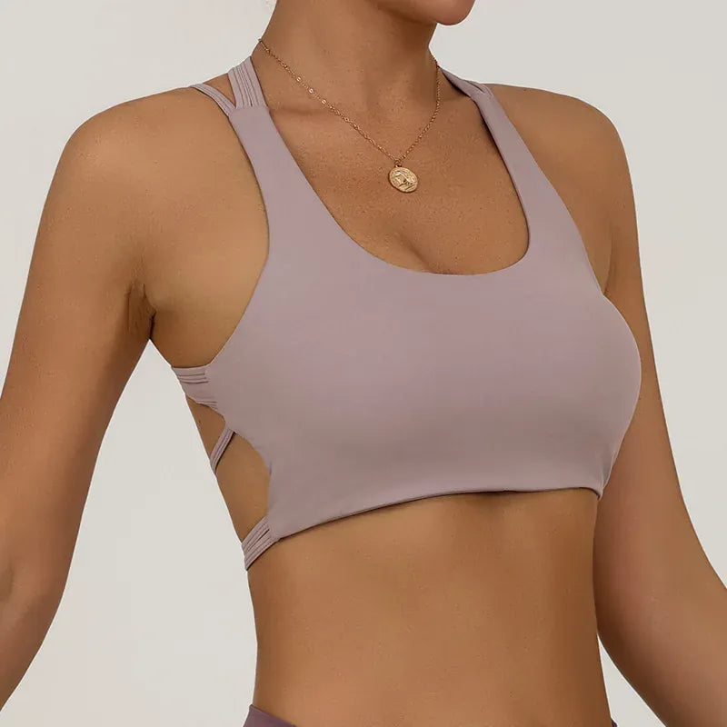 Light purple / S Women's Bra Shockproof / Sports Bra(Victorious ExoSupport)