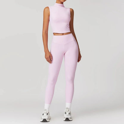 Lilac Pink 1 / M 2PCS Fitness Skirt & Bra for Yoga & Fitness - Victorious Shieldmaiden Grace Set