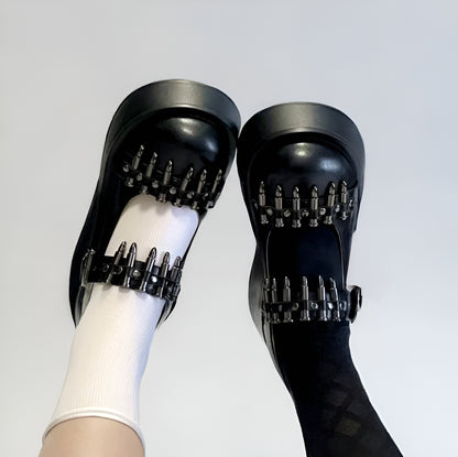 Bullet Studded Punk Platform Lolita Shoes